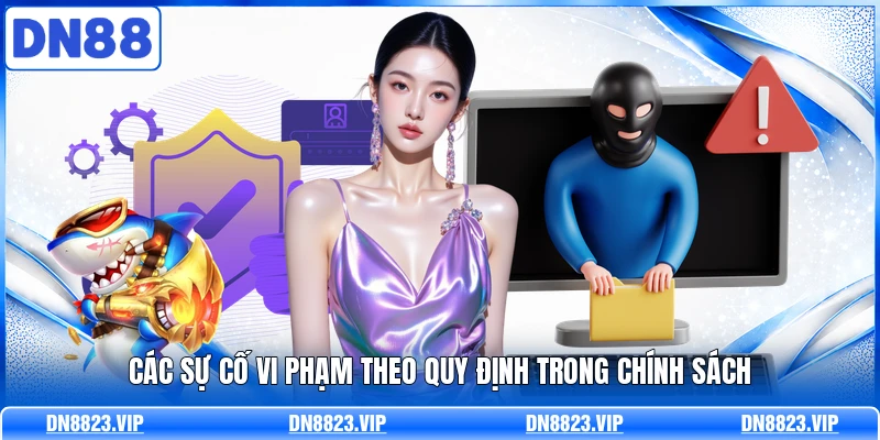 Các sự cố vi phạm theo quy định trong chính sách