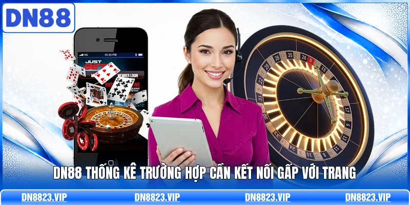 DN88 thống kê trường hợp cần kết nối gấp với trang